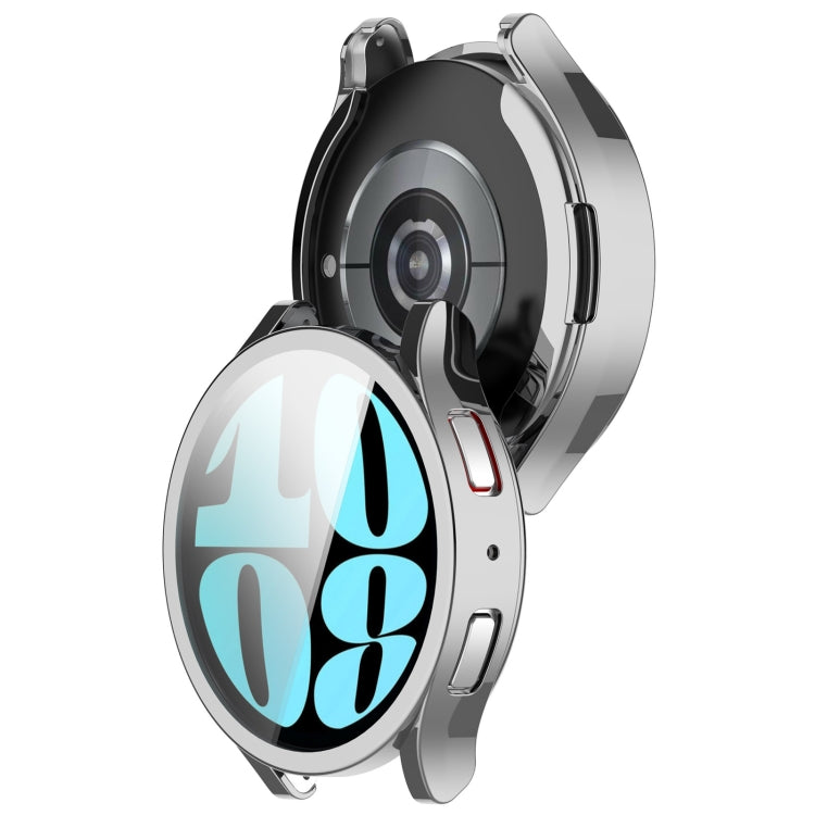 For Samsung Galaxy Watch6 40mm Full Coverage TPU Electroplated Watch Protective Case(Silver) - Watch Cases by PMC TechLife | Online Shopping South Africa | PMC TechLife