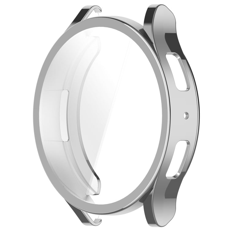 For Samsung Galaxy Watch6 44mm Full Coverage TPU Electroplated Watch Protective Case(Silver) - Watch Cases by PMC TechLife | Online Shopping South Africa | PMC TechLife