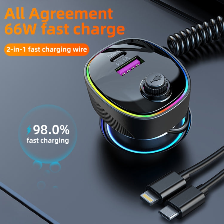 K11 Portable USB + Type-C PD Car Charger Phone Tablet Fast Charging Adapter - Car Charger by PMC Jewellery | Online Shopping South Africa | PMC Jewellery | Buy Now Pay Later Mobicred