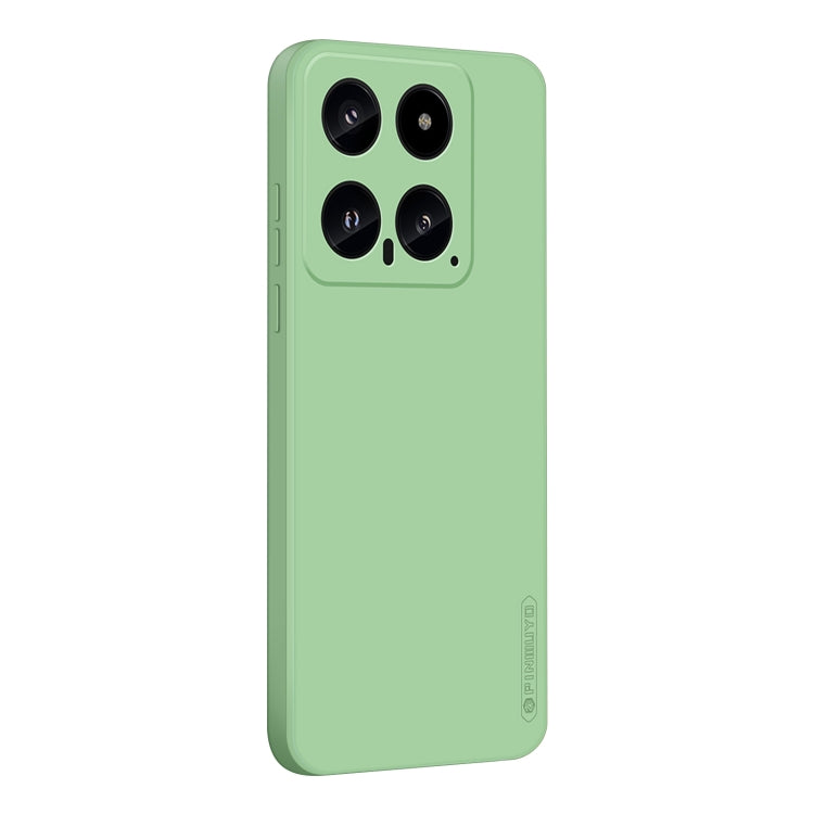 For Xiaomi 14 PINWUYO Sense Series Liquid Silicone TPU Phone Case(Green) - Xiaomi Cases by PINWUYO | Online Shopping South Africa | PMC Jewellery | Buy Now Pay Later Mobicred