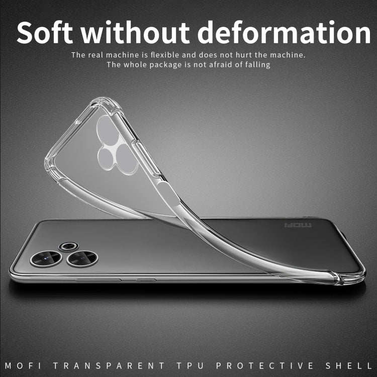 For Xiaomi Redmi 13 MOFI Ming Series Ultra-thin TPU Phone Case(Transparent) - Redmi 13 Cases by MOFI | Online Shopping South Africa | PMC Jewellery | Buy Now Pay Later Mobicred