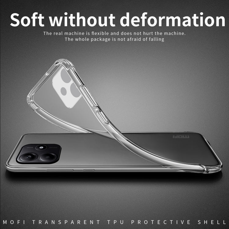 For Xiaomi Redmi Note 14 5G MOFI Ming Series Ultra-thin TPU Phone Case(Transparent) - Note 14 Cases by MOFI | Online Shopping South Africa | PMC Jewellery | Buy Now Pay Later Mobicred