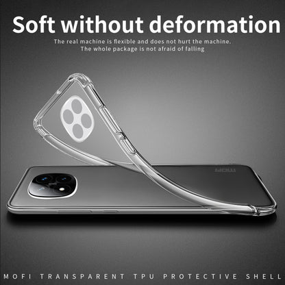 For Xiaomi Redmi Note 14 Pro 5G MOFI Ming Series Ultra-thin TPU Phone Case(Transparent) - Note 14 Pro Cases by MOFI | Online Shopping South Africa | PMC Jewellery | Buy Now Pay Later Mobicred