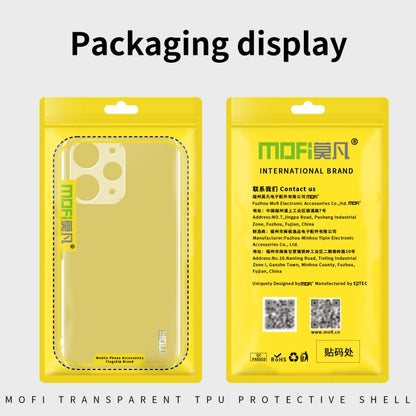 For Xiaomi Redmi Note 14 5G MOFI Ming Series Ultra-thin TPU Phone Case(Transparent) - Note 14 Cases by MOFI | Online Shopping South Africa | PMC Jewellery | Buy Now Pay Later Mobicred