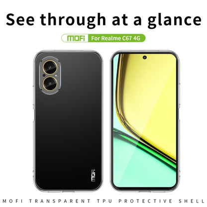 For Realme C67 4G MOFI Ming Series Ultra-thin TPU Phone Case(Transparent) - C67 Cases by MOFI | Online Shopping South Africa | PMC Jewellery