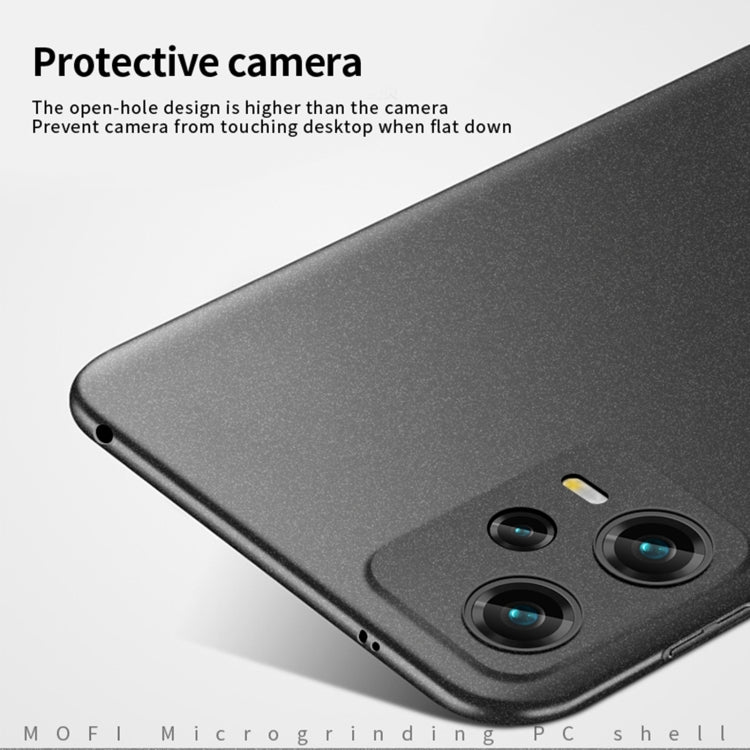 For Xiaomi Redmi Note 12 Global /Poco X5 5G MOFI Fandun Series Frosted PC Ultra-thin All-inclusive Phone Case(Black) - Xiaomi Cases by MOFI | Online Shopping South Africa | PMC TechLife