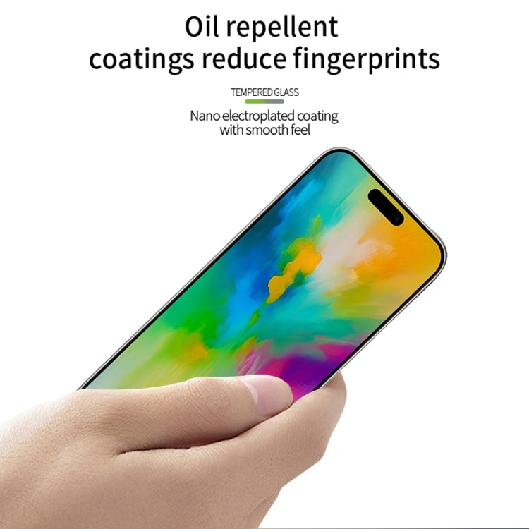 For iPhone 16 Pro MOFI 9H 2.5D Full Screen Tempered Glass Film(Black) - iPhone 16 Pro Tempered Glass by MOFI | Online Shopping South Africa | PMC TechLife | Buy Now Pay Later Mobicred
