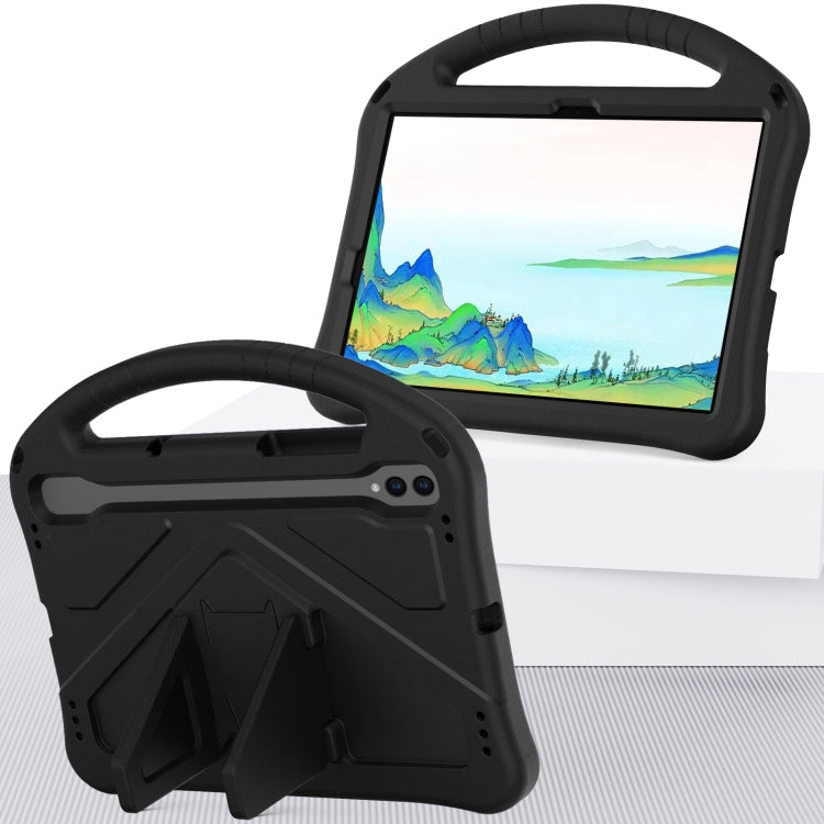 For Samsung Galaxy Tab S9 EVA Shockproof Tablet Case with Holder(Black) - Galaxy Tab S9 Cases by PMC TechLife | Online Shopping South Africa | PMC TechLife