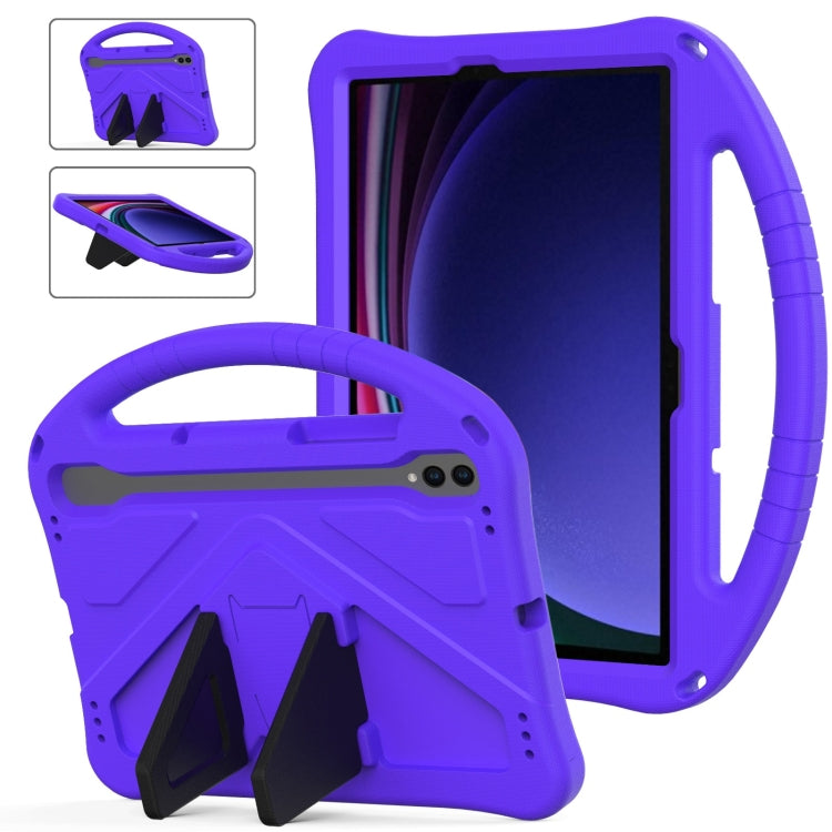 For Samsung Galaxy Tab S9 EVA Shockproof Tablet Case with Holder(Purple) - Galaxy Tab S9 Cases by PMC Jewellery | Online Shopping South Africa | PMC Jewellery | Buy Now Pay Later Mobicred