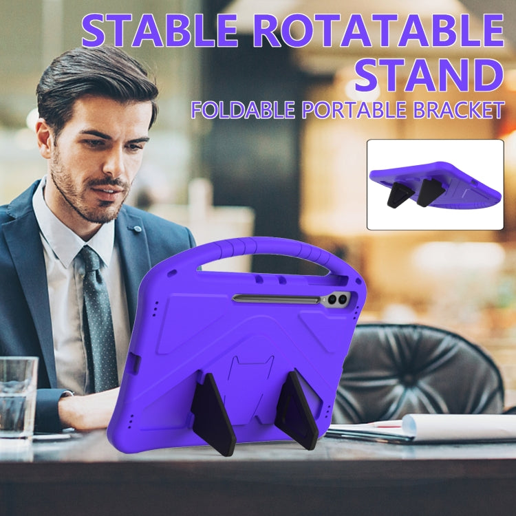 For Samsung Galaxy Tab S9 Ultra EVA Shockproof Tablet Case with Holder(Purple) - free shipping - PMC Jewellery - Order now!