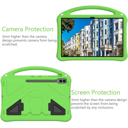 For Samsung Galaxy Tab S10 Ultra 14.6 EVA Shockproof Tablet Case with Holder(Green) - Tab S10 Ultra Cases by PMC Jewellery | Online Shopping South Africa | PMC Jewellery | Buy Now Pay Later Mobicred