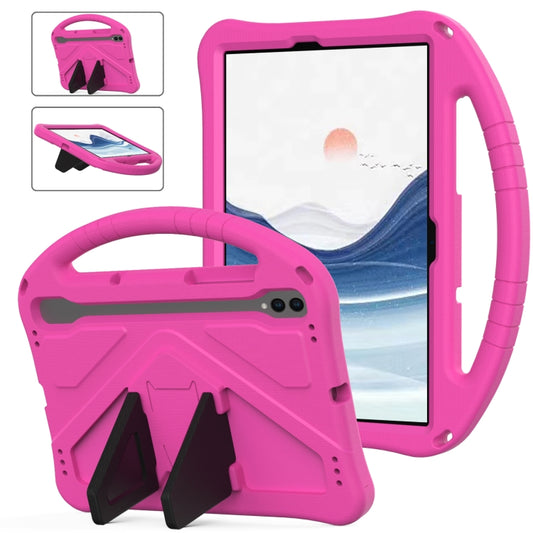 For Samsung Galaxy Tab S10 EVA Shockproof Tablet Case with Holder(Rose Red) - Tab S10 Cases by PMC Jewellery | Online Shopping South Africa | PMC Jewellery | Buy Now Pay Later Mobicred