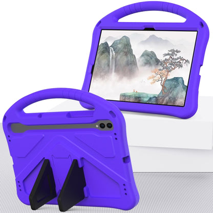 For Samsung Galaxy Tab S10 EVA Shockproof Tablet Case with Holder(Purple) - Tab S10 Cases by PMC Jewellery | Online Shopping South Africa | PMC Jewellery | Buy Now Pay Later Mobicred