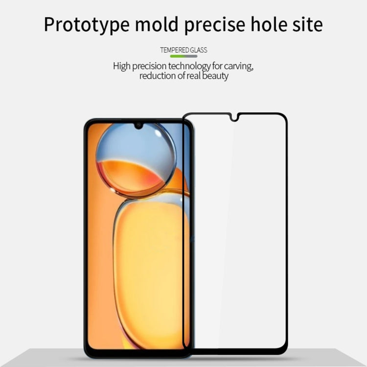 For Xiaomi Poco C65 MOFI 9H 2.5D Full Screen Tempered Glass Film(Black) -  by MOFI | Online Shopping South Africa | PMC TechLife | Buy Now Pay Later Mobicred
