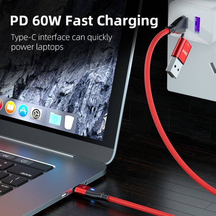 ENKAY 6-in-1 PD60W USB-A / Type-C to Type-C / 8 Pin / Micro USB Magnetic Fast Charging Cable, Cable Length:1m(Red) - Charging Cable & Head by ENKAY | Online Shopping South Africa | PMC Jewellery | Buy Now Pay Later Mobicred