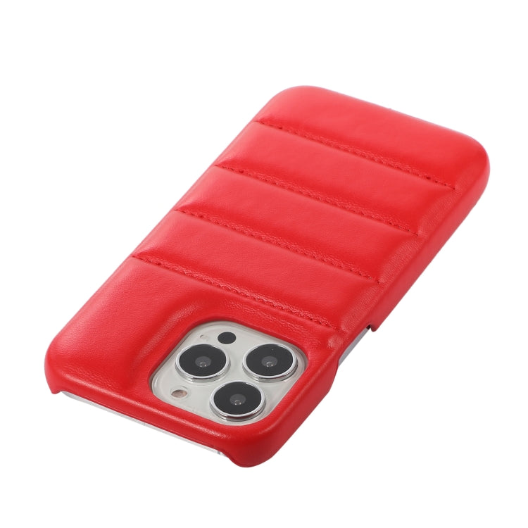 For iPhone 15 Pro Down Jacket Airbag Shockproof Phone Case(Red) - iPhone 15 Pro Cases by PMC Jewellery | Online Shopping South Africa | PMC Jewellery | Buy Now Pay Later Mobicred