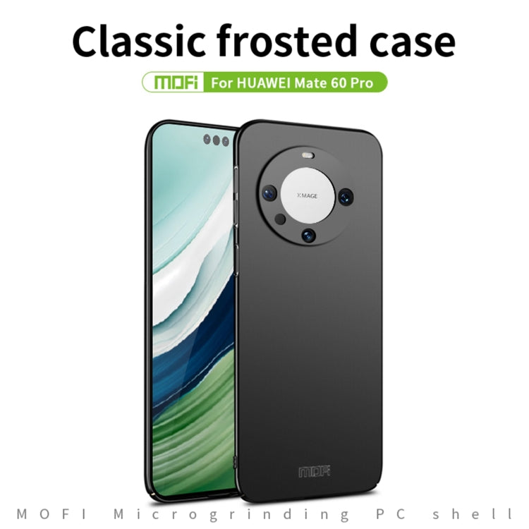 For Huawei Mate 60 Pro MOFI Micro-Frosted PC Ultra-thin Hard Phone Case(Blue) - Huawei Cases by MOFI | Online Shopping South Africa | PMC TechLife