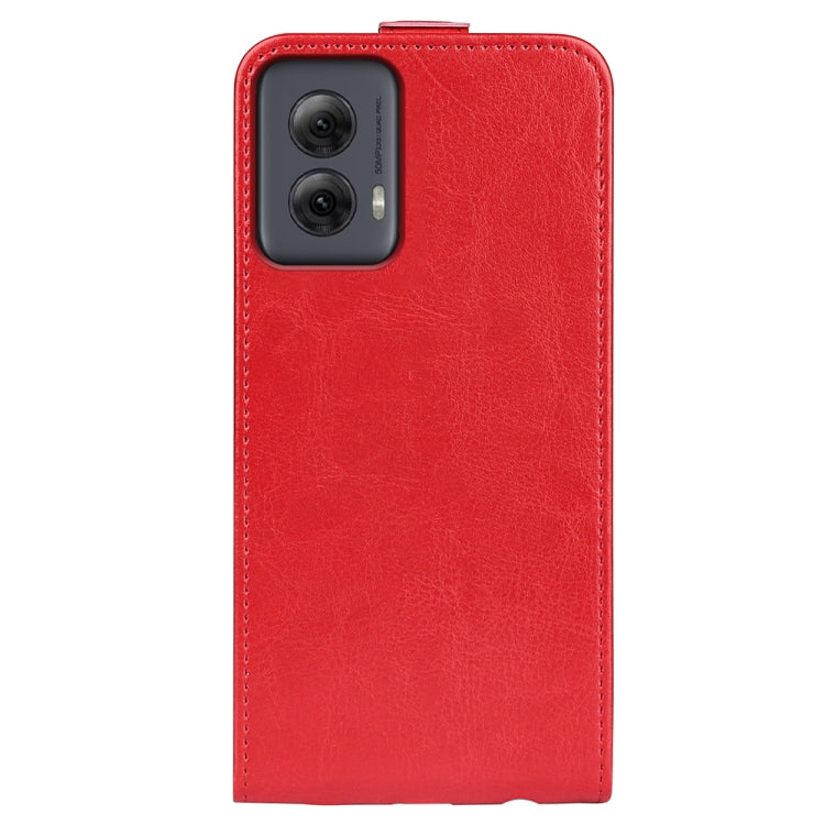 For Motorola Moto G Power 5G 2024 R64 Texture Single Vertical Flip Leather Phone Case(Red) - Motorola Cases by PMC Jewellery | Online Shopping South Africa | PMC Jewellery | Buy Now Pay Later Mobicred