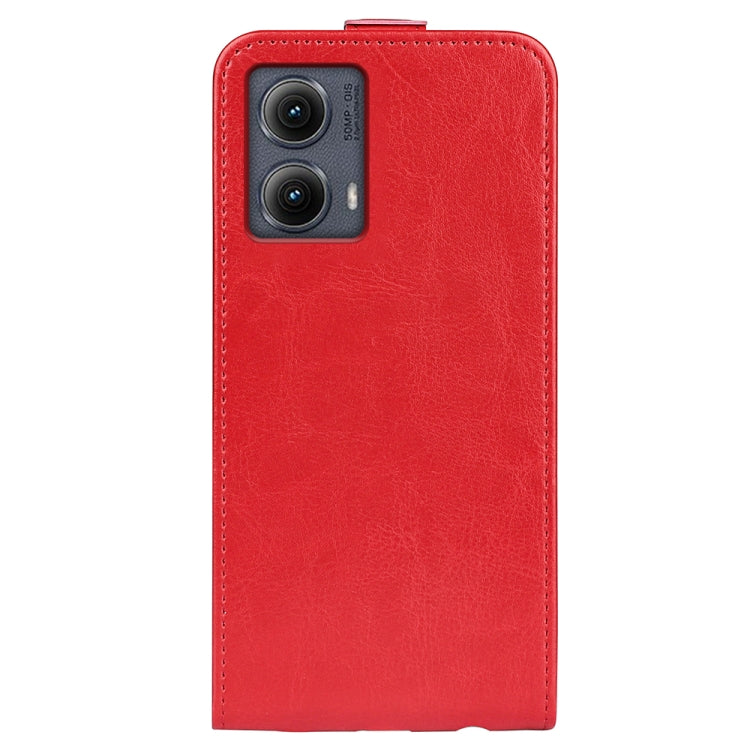 For Motorola Edge 5G 2024 R64 Texture Single Vertical Flip Leather Phone Case(Red) - Motorola Cases by PMC Jewellery | Online Shopping South Africa | PMC Jewellery | Buy Now Pay Later Mobicred