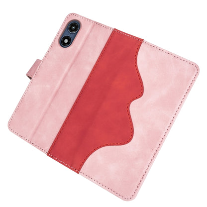 For Motorola Moto G Play 2024 Stitching Horizontal Flip Leather Phone Case(Red) - Motorola Cases by PMC Jewellery | Online Shopping South Africa | PMC Jewellery | Buy Now Pay Later Mobicred