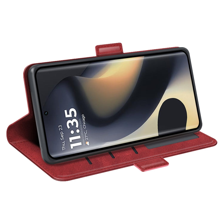 For Motorola Edge 5G 2024 Dual-side Magnetic Buckle Horizontal Flip Leather Phone Case(Red) - Motorola Cases by PMC Jewellery | Online Shopping South Africa | PMC Jewellery | Buy Now Pay Later Mobicred