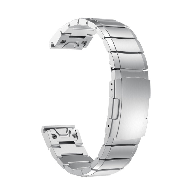 For Garmin Fenix 7 22mm Titanium Alloy Quick Release Watch Band(Sliver) - Watch Bands by PMC Jewellery | Online Shopping South Africa | PMC Jewellery