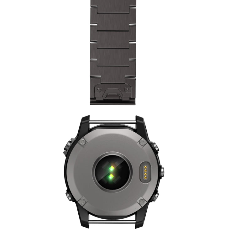For Garmin Instinct 2X Solar Titanium Alloy Quick Release 26mm Watch Band(Black) - Watch Bands by PMC TechLife | Online Shopping South Africa | PMC TechLife | Buy Now Pay Later Mobicred