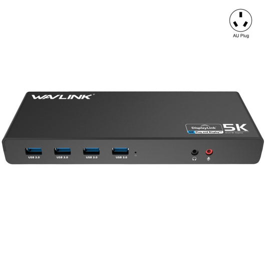 Wavlink UG69DK1 5K Type-C Dual Display USB 3.0 Video Gigabit Ethernet HDMI Docking Station, Plug:AU Plug -  by WAVLINK | Online Shopping South Africa | PMC Jewellery | Buy Now Pay Later Mobicred