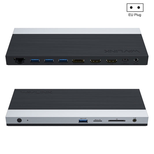 Wavlink UMD05 Display Port HDMI Port RJ45 Ethernet Triple Display MST Laptop Docking Station, Plug:EU Plug -  by WAVLINK | Online Shopping South Africa | PMC Jewellery | Buy Now Pay Later Mobicred