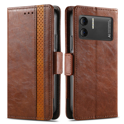 For DOOGEE X98 Pro / X98 CaseNeo Splicing Dual Magnetic Buckle Leather Phone Case(Brown) - Doogee Cases by PMC Jewellery | Online Shopping South Africa | PMC Jewellery | Buy Now Pay Later Mobicred