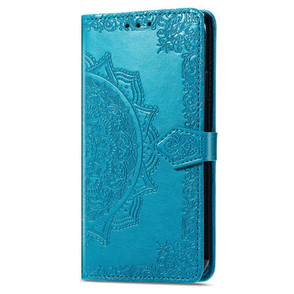 For Blackview A96 Mandala Flower Embossed Leather Phone Case(Blue) - More Brand by PMC Jewellery | Online Shopping South Africa | PMC Jewellery