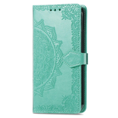 For Blackview A96 Mandala Flower Embossed Leather Phone Case(Green) - More Brand by PMC Jewellery | Online Shopping South Africa | PMC Jewellery