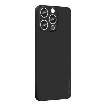 For iPhone 16 Pro PINWUYO Sense Series Liquid Silicone TPU Phone Case(Black) - iPhone 16 Pro Cases by PINWUYO | Online Shopping South Africa | PMC Jewellery | Buy Now Pay Later Mobicred