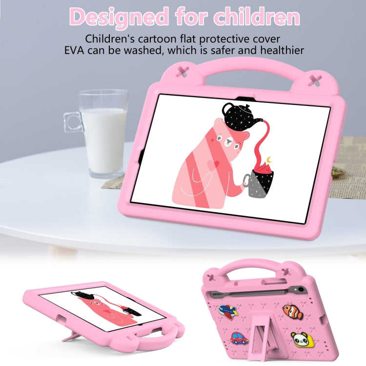 For Samsung Galaxy Tab S9 X710/X716B Handle Kickstand Children EVA Shockproof Tablet Case(Pink) - Galaxy Tab S9 Cases by PMC Jewellery | Online Shopping South Africa | PMC Jewellery | Buy Now Pay Later Mobicred