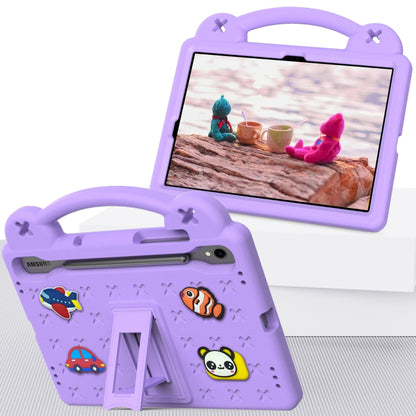 For Samsung Galaxy Tab S9 FE / X510N Handle Kickstand Children EVA Shockproof Tablet Case(Light Purple) - Galaxy Tab S9 FE by PMC Jewellery | Online Shopping South Africa | PMC Jewellery