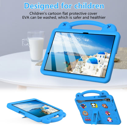 For Samsung Galaxy Tab S9+ 12.4 X810 Handle Kickstand Children EVA Shockproof Tablet Case(Sky Blue) - Galaxy Tab S9+ Cases by PMC Jewellery | Online Shopping South Africa | PMC Jewellery | Buy Now Pay Later Mobicred