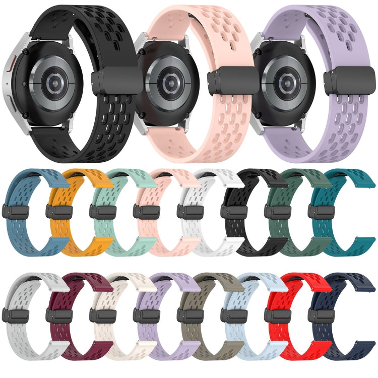 For SUUNTO 9 Peak Pro 22mm Folding Magnetic Clasp Silicone Watch Band(Blue) -  by PMC TechLife | Online Shopping South Africa | PMC TechLife