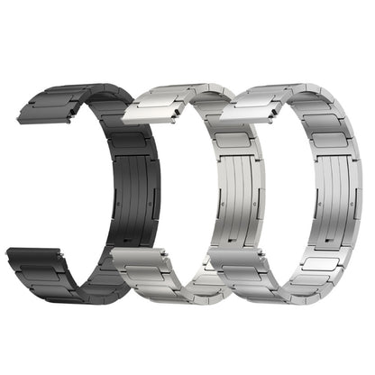 For SUUNTO 5 Peak 22mm I-Shaped Titanium Alloy Watch Band(Black) -  by PMC Jewellery | Online Shopping South Africa | PMC Jewellery