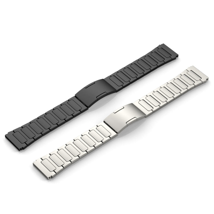 For Samsung Gear S3 Classic 22mm I-Shaped Titanium Alloy Watch Band(Black) - Watch Bands by PMC Jewellery | Online Shopping South Africa | PMC Jewellery