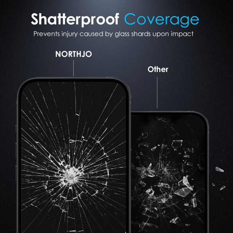 For iPhone 16 NORTHJO A++ 0.3mm 28 Degree Privacy Screen Tempered Glass Film - iPhone 16 Tempered Glass by NORTHJO | Online Shopping South Africa | PMC Jewellery | Buy Now Pay Later Mobicred