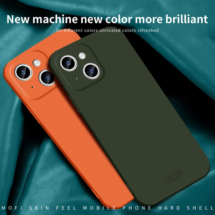 For iPhone 15 Plus MOFI Qin Series Skin Feel All-inclusive Silicone Phone Case(Blue) - iPhone 15 Plus Cases by MOFI | Online Shopping South Africa | PMC TechLife