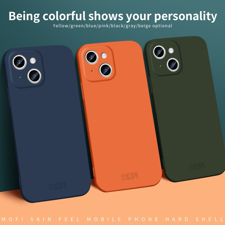 For iPhone 14 MOFI Qin Series Skin Feel All-inclusive PC Phone Case(Gray) - iPhone 14 Cases by MOFI | Online Shopping South Africa | PMC TechLife