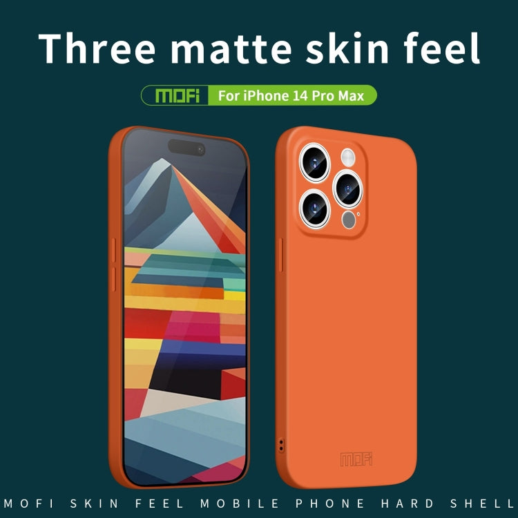 For iPhone 14 Pro Max MOFI Qin Series Skin Feel All-inclusive PC Phone Case(Green) - iPhone 14 Pro Max Cases by MOFI | Online Shopping South Africa | PMC Jewellery