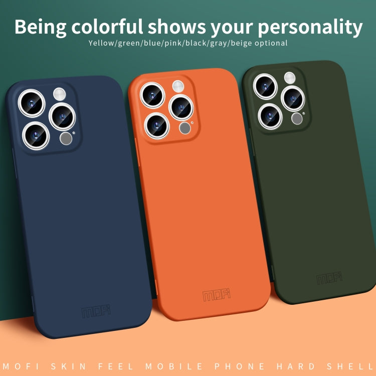 For iPhone 14 Pro Max MOFI Qin Series Skin Feel All-inclusive PC Phone Case(Beige) - iPhone 14 Pro Max Cases by MOFI | Online Shopping South Africa | PMC TechLife