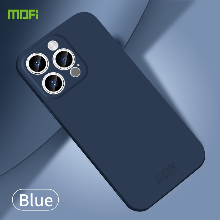 For iPhone 14 Pro MOFI Qin Series Skin Feel All-inclusive PC Phone Case(Blue) - iPhone 14 Pro Cases by MOFI | Online Shopping South Africa | PMC TechLife | Buy Now Pay Later Mobicred