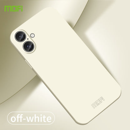 For iPhone 16 Plus MOFI Qin Series Skin Feel All-inclusive PC Phone Case(Beige) - iPhone 16 Plus Cases by MOFI | Online Shopping South Africa | PMC Jewellery | Buy Now Pay Later Mobicred