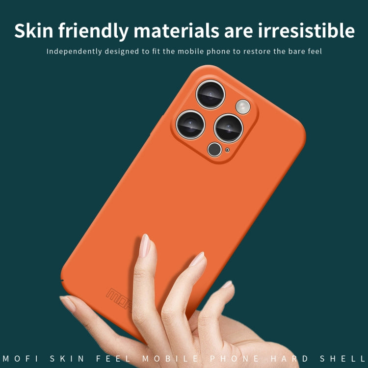 For iPhone 16 Pro MOFI Qin Series Skin Feel All-inclusive PC Phone Case(Orange) - iPhone 16 Pro Cases by MOFI | Online Shopping South Africa | PMC Jewellery | Buy Now Pay Later Mobicred