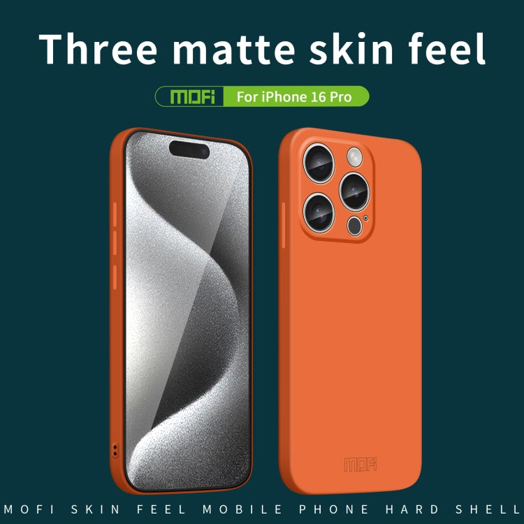 For iPhone 16 Pro MOFI Qin Series Skin Feel All-inclusive PC Phone Case(Beige) - iPhone 16 Pro Cases by MOFI | Online Shopping South Africa | PMC Jewellery | Buy Now Pay Later Mobicred