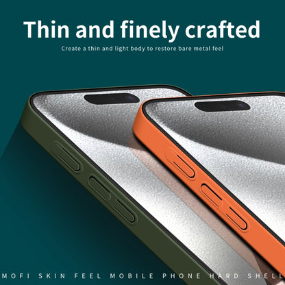 For iPhone 16 Pro Max MOFI Qin Series Skin Feel All-inclusive PC Phone Case(Green) - iPhone 16 Pro Max Cases by MOFI | Online Shopping South Africa | PMC Jewellery | Buy Now Pay Later Mobicred