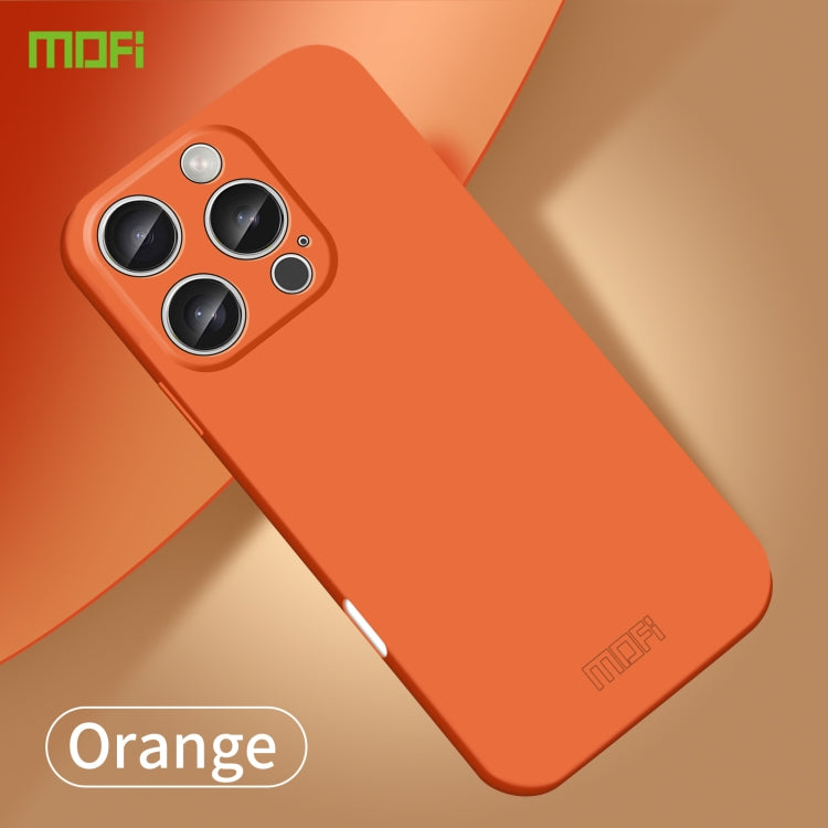 For iPhone 16 Pro Max MOFI Qin Series Skin Feel All-inclusive PC Phone Case(Orange) - iPhone 16 Pro Max Cases by MOFI | Online Shopping South Africa | PMC Jewellery | Buy Now Pay Later Mobicred